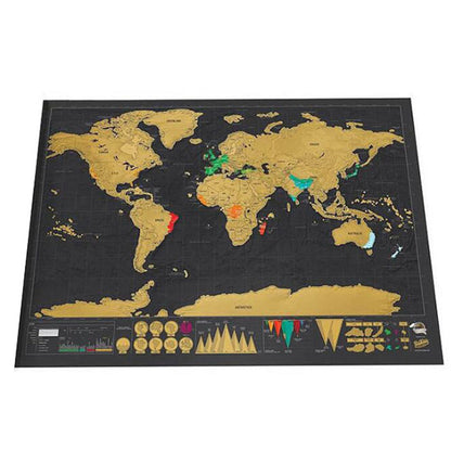 Small Travel Scratch Off Visited Countries Map