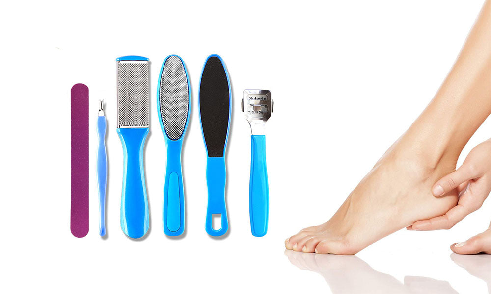 16PCS Manicure Foot Rasp File Hard Dead Skin Callus Remover Pedicure Tool Kit