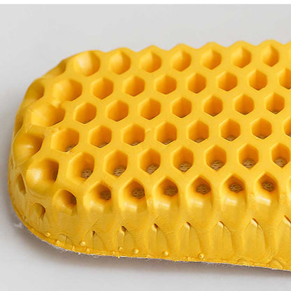 2 Pairs of Sport Artificial Plush Insoles White and Brown Small