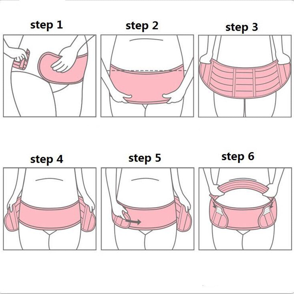 White Pregnancy Support Belt Maternity Postpartum Band