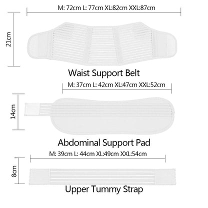 White Pregnancy Support Belt Maternity Postpartum Band