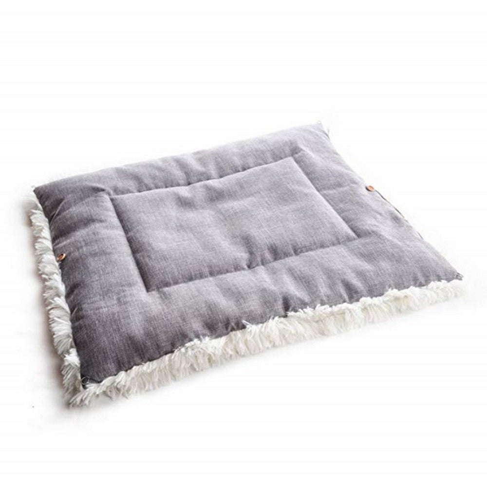 Foldable Plush Bed for Dog Cat Pet Calming Bed