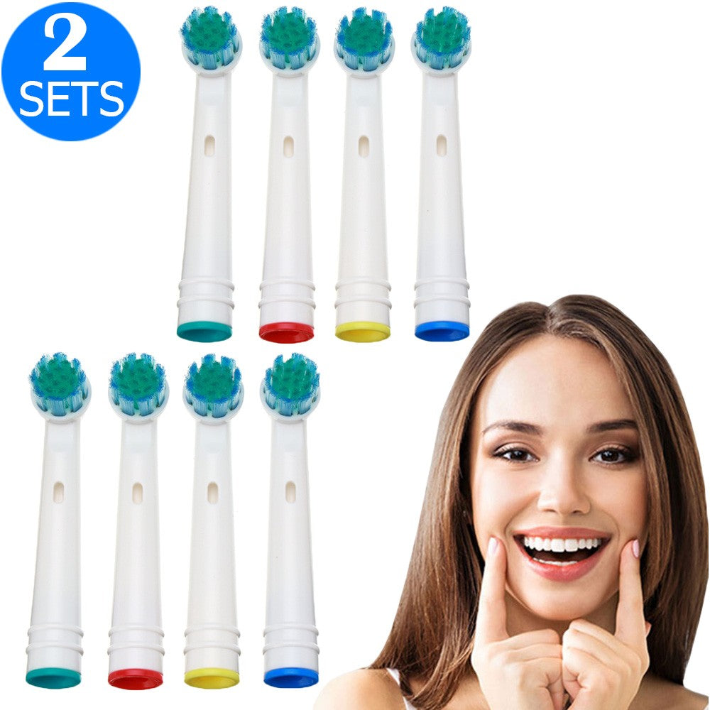 2 X 4PCS Toothbrush Replacement Heads Set Compatible with Oral-B EB28-P