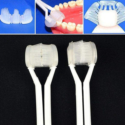 4PCS Adults 3 Sided Toothbrushes