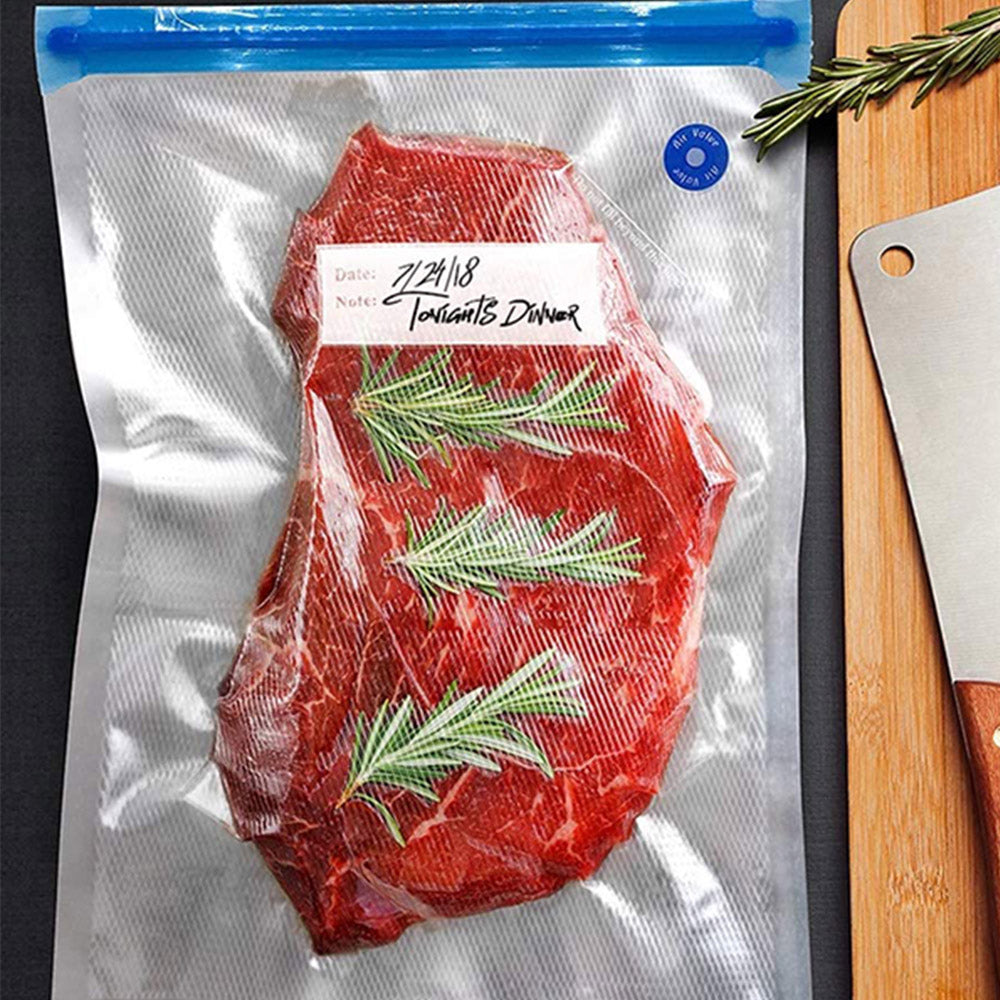 20Pcs 16x22CM Reusable Food Vacuum Sealer Bag with 1 X Manual Pump