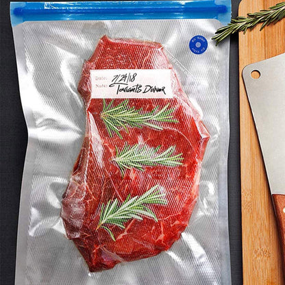 20Pcs 16x22CM Reusable Food Vacuum Sealer Bag with 1 X Manual Pump