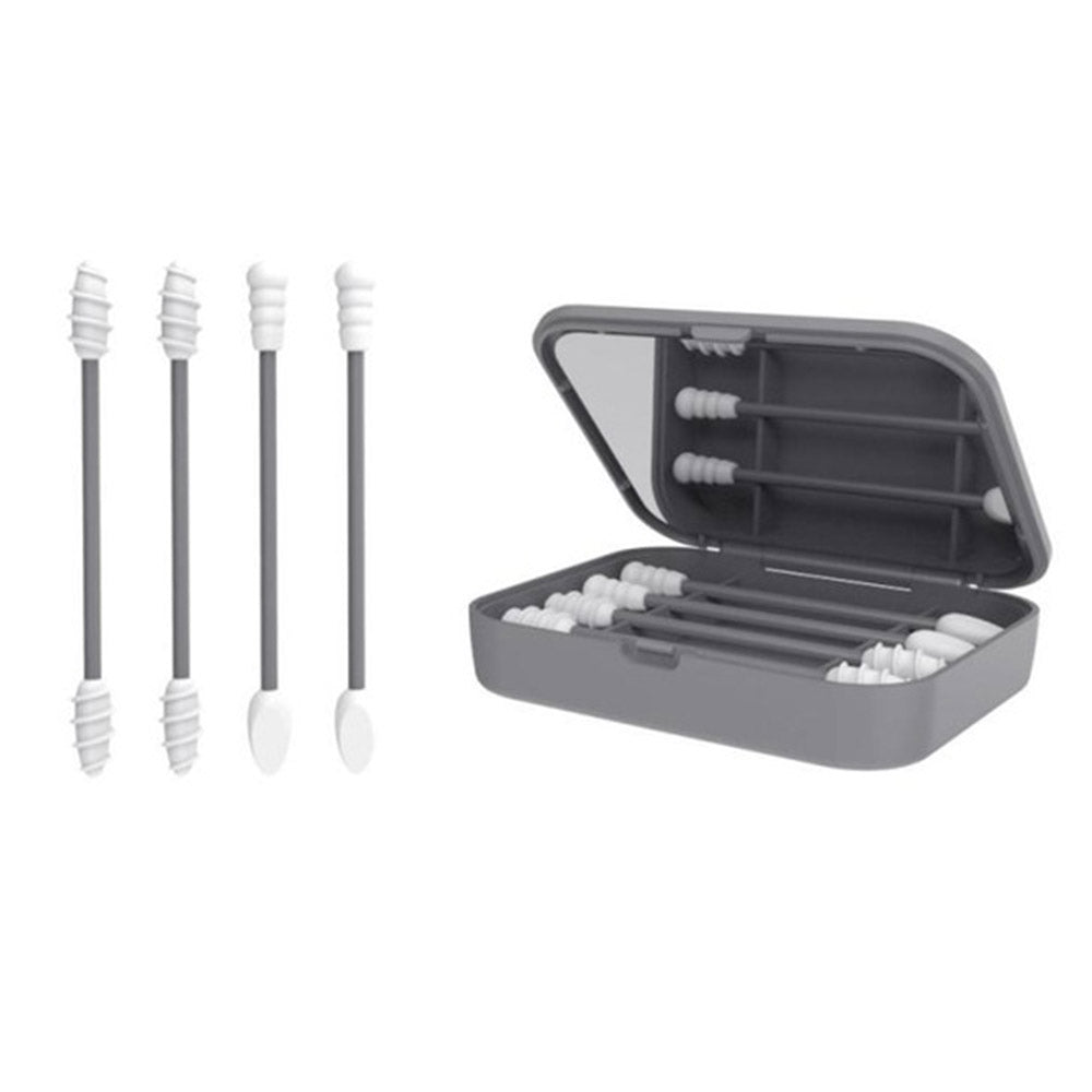 Reusable Silicone Ear Cleaning Swabs Set