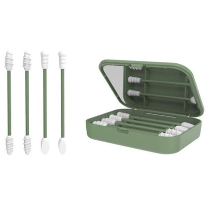Reusable Silicone Ear Cleaning Swabs Set