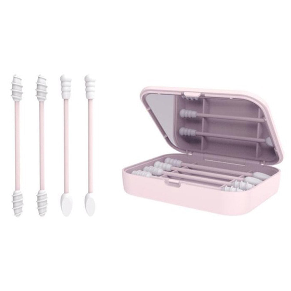 Reusable Silicone Ear Cleaning Swabs Set