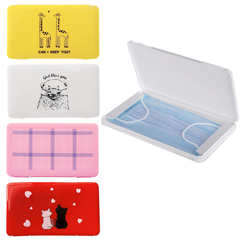 4Pcs Face Mask Storage Boxes Face Cover Cases