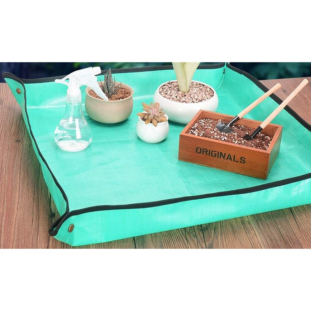 2Pcs Garden Waterproof Plant Repotting Square Mat