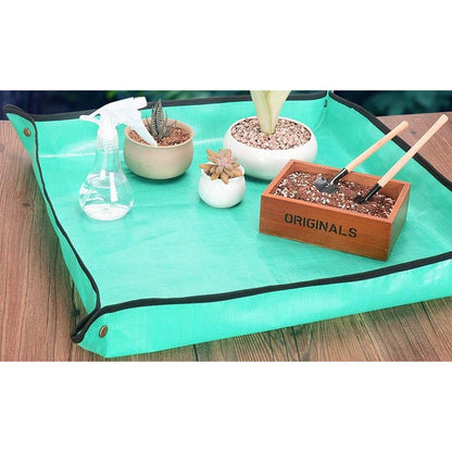 2Pcs Garden Waterproof Plant Repotting Square Mat