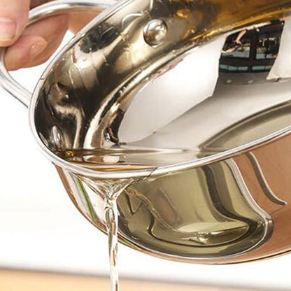 Stainless Steel Deep Fryer Pot with Temperature Control Kitchen Tool Kitchenware