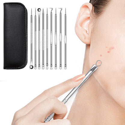 9PCS Dual Heads Blackhead Pimple Remover Tool Kit