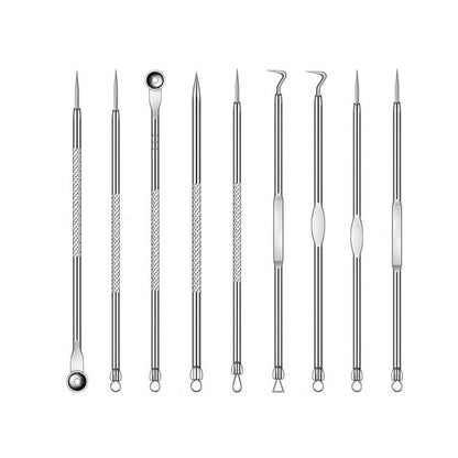 9PCS Dual Heads Blackhead Pimple Remover Tool Kit