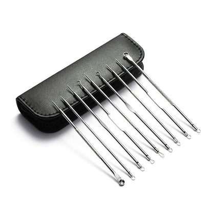 9PCS Dual Heads Blackhead Pimple Remover Tool Kit