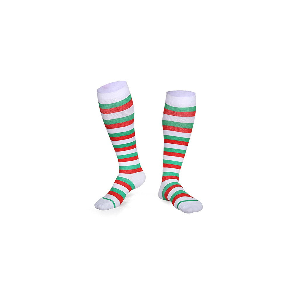 Christmas Compression Socks Knee Length Socks for Women and Men-Style 1