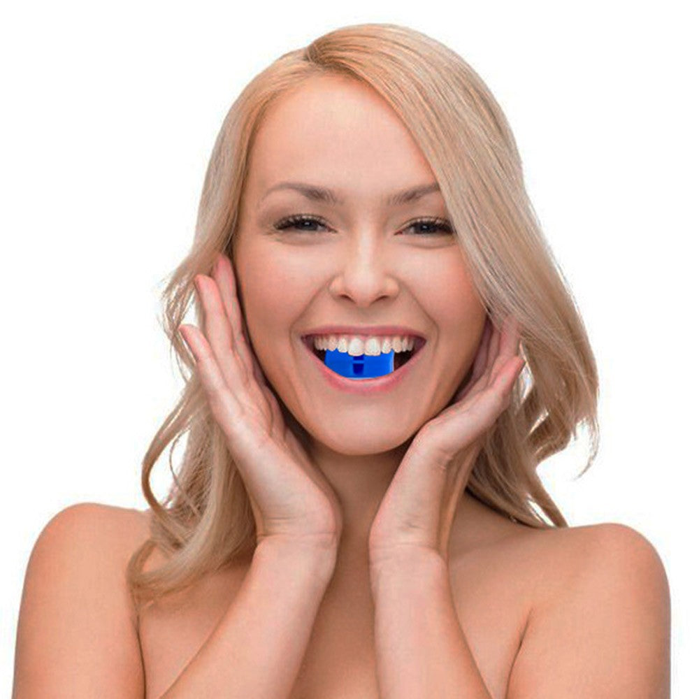 1Pc Jaw Exerciser Silicone Jawline Shaper Facial Exerciser - Blue