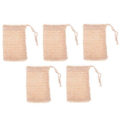 5Pcs or 10Pcs Health Cotton-Linen Exfoliating Soap Bags
