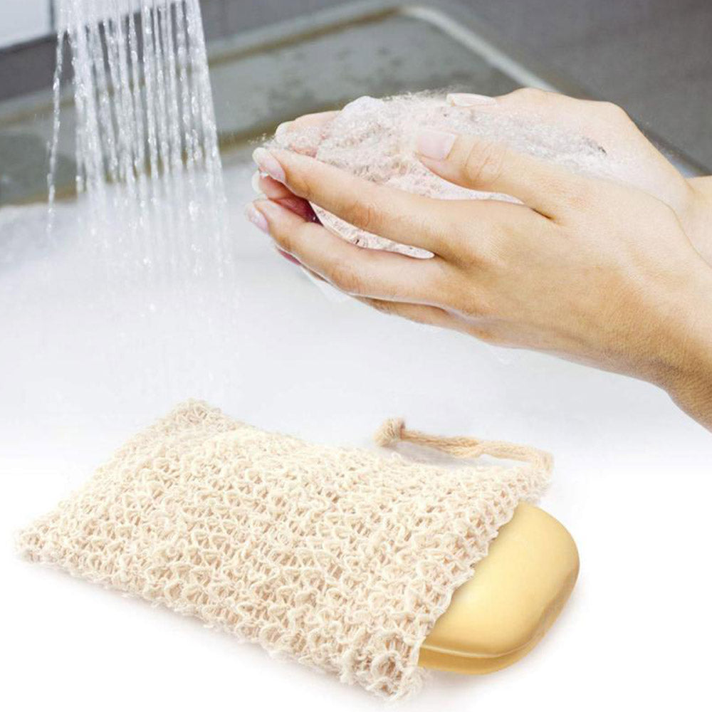 5Pcs or 10Pcs Health Cotton-Linen Exfoliating Soap Bags