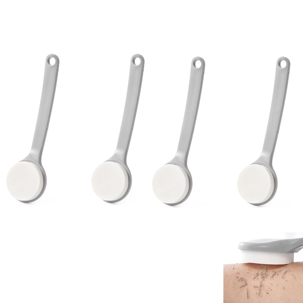 4Pcs Long Handle Shower Sponge Wand for Back and Feet