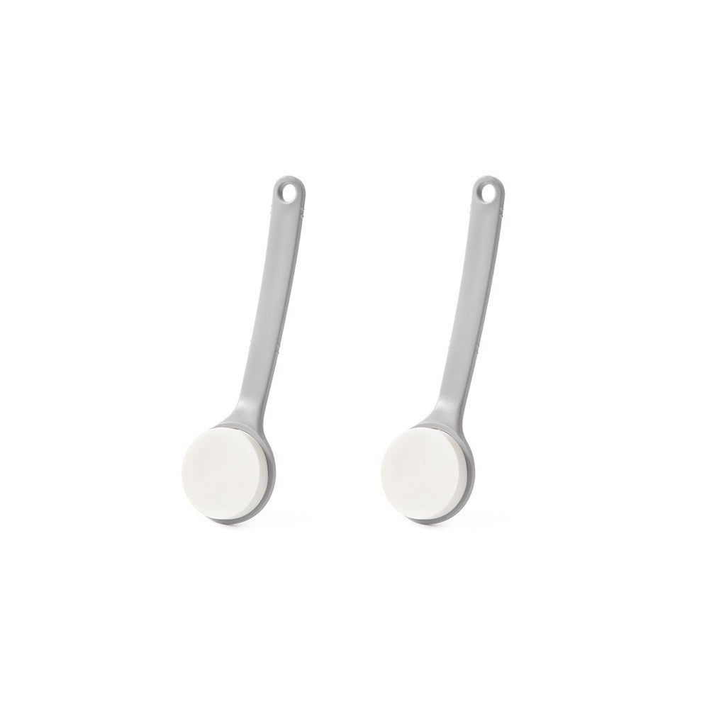 2Pcs Long Handle Back Lotion Applicator Shower Sponge