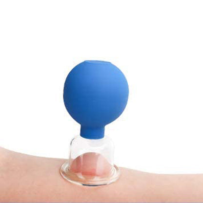 2X 4Pcs Facial and Body Cupping Therapy Set Blue Pink