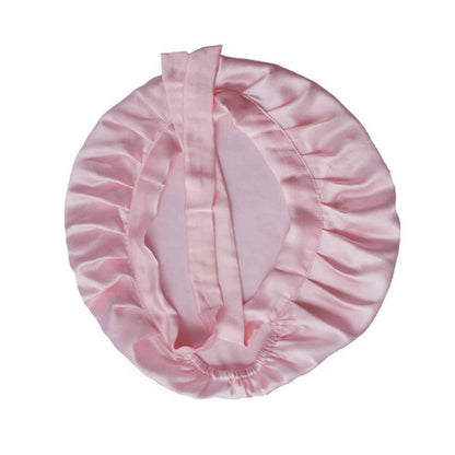 2 X Black and Pink Women's Mulberry Silk Turbans