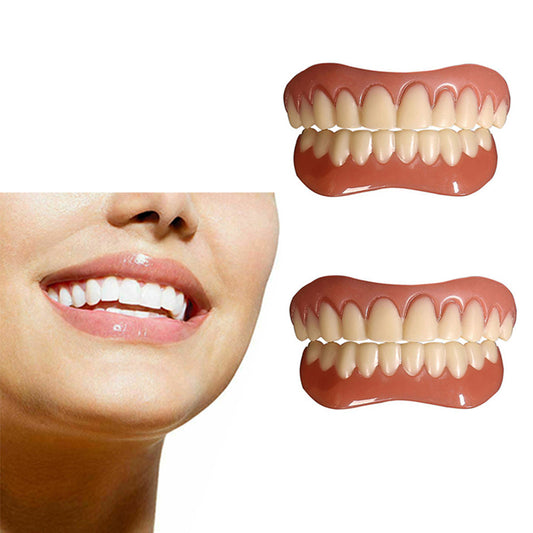 2 Pairs of Smile Fake Teeth Veneer