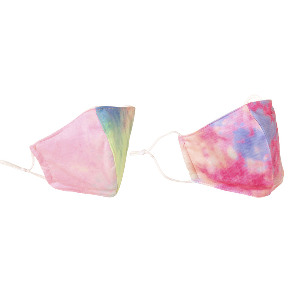 2pcs Reusable Tie Dye Face Mask Breatheable Face Mask Fashion Accessories for Women Men