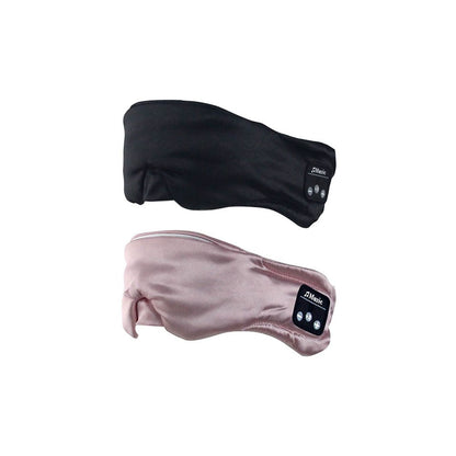 2pcs Bluetooth 5.0 Music Eye Mask Soft Sleeping Mask Artificial Satin Silk Eye Mask
