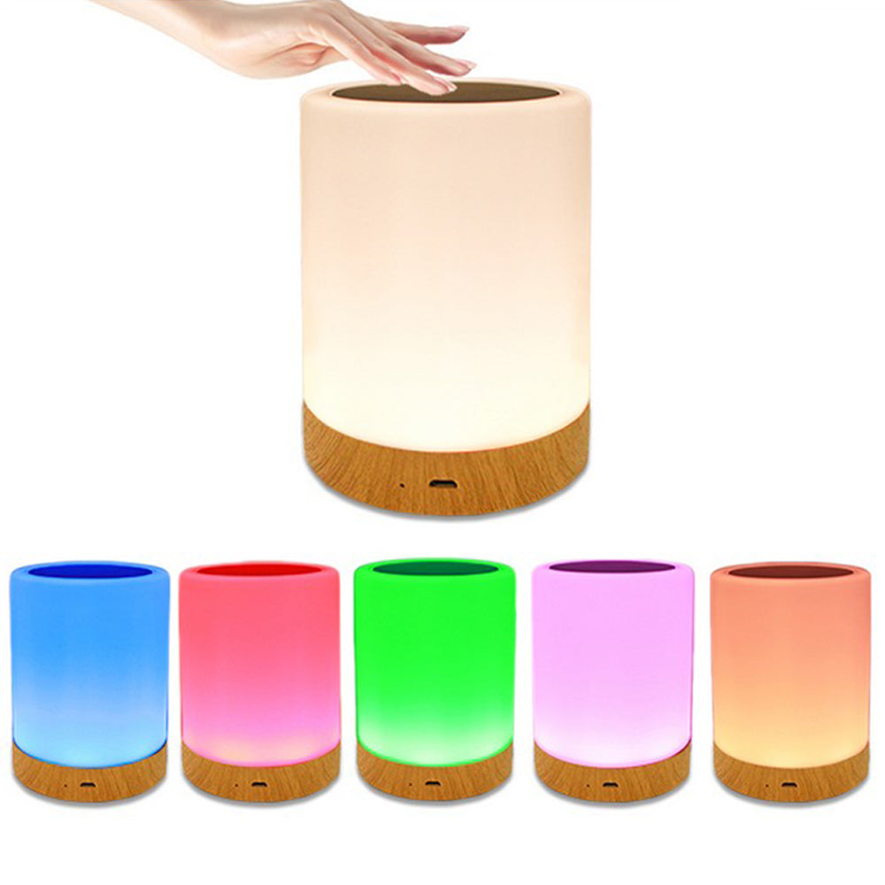 Touch LED Night Light Bedside Desk Lamp Table Mood USB Dimmable Rechargeable
