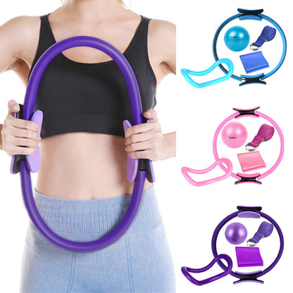 5Pcs Pilates Ring Yoga Exercise Ball Set with Resistance Band