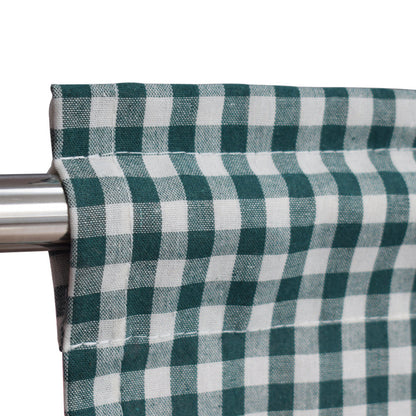Green 106x45cm Plaid Window Treatment Decor Curtain
