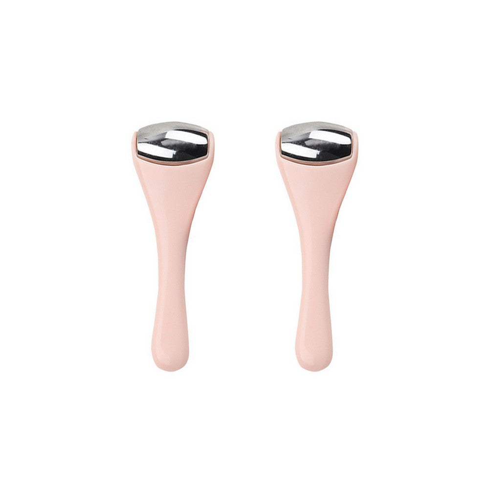 2pcs Ice Roller for Face and Eyes Puffiness Relief Face Massager Roller for Reduces Wrinkles -Pink