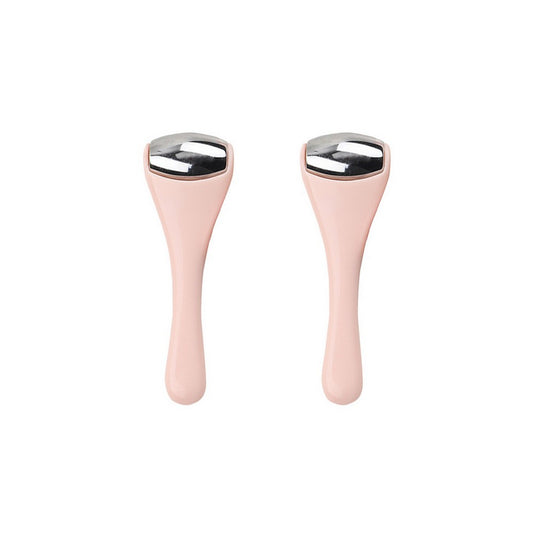 2pcs Ice Roller for Face and Eyes Puffiness Relief Face Massager Roller for Reduces Wrinkles -Pink