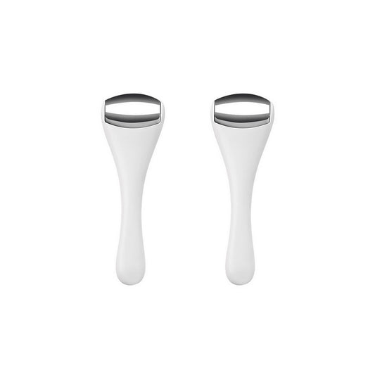 2pcs Ice Roller for Face and Eyes Puffiness Relief Face Massager Roller for Reduces Wrinkles -White