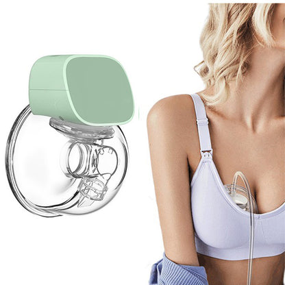 Breast Pump Electric Wearable Hands Free Breast Pump Strong Suction Power with 2 Modes 9 Levels -Gray