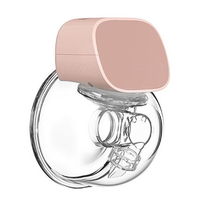 Breast Pump Electric Wearable Hands Free Breast Pump Strong Suction Power with 2 Modes 9 Levels -Pink