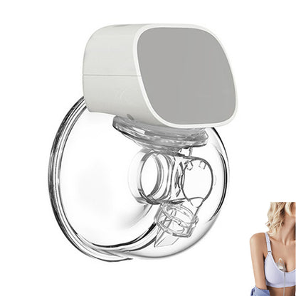 Breast Pump Electric Wearable Hands Free Breast Pump Strong Suction Power with 2 Modes 9 Levels -Gray