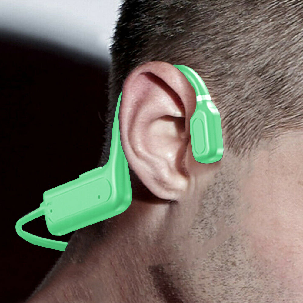 Bone Conduction Headphones 2pcs Bone Conduction Bluetooth Earphones -Blue and Green