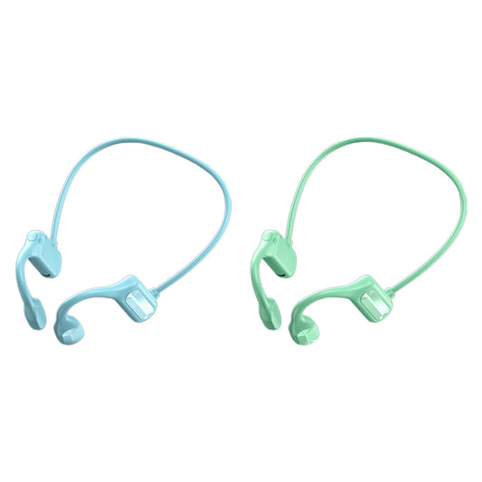 Bone Conduction Headphones 2pcs Bone Conduction Bluetooth Earphones -Blue and Green