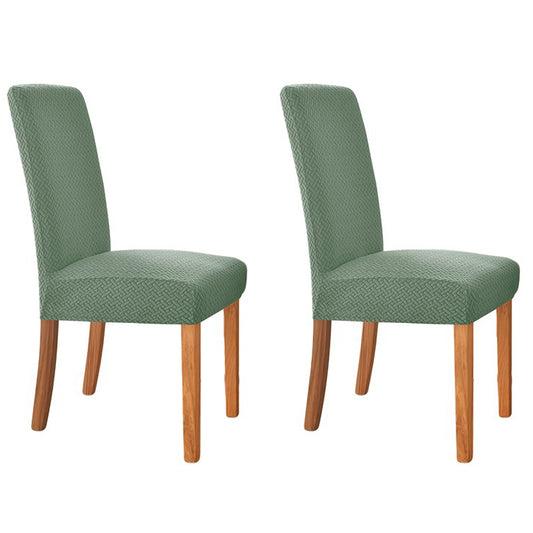 Chair Cover Set of 2Pcs Elastic Chair Covers-Green