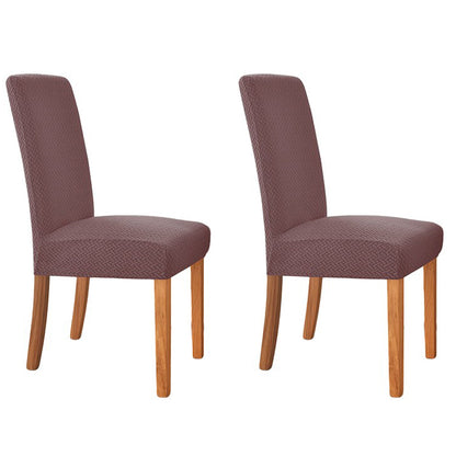 Chair Cover Set of 2Pcs Elastic Chair Covers-Coffee