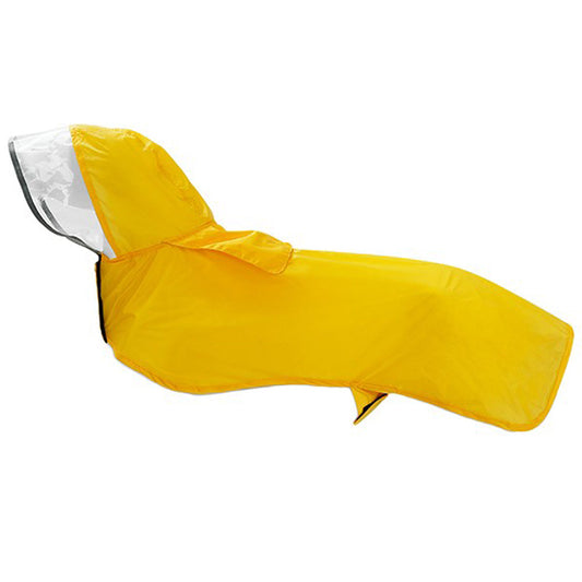 Dog Raincoat with Hat Yellow