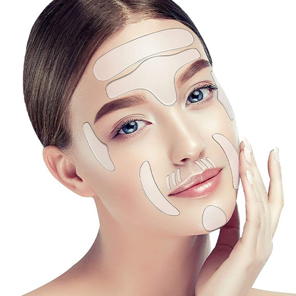 16-Piece Reusable Silicone Face Anti-Wrinkle Pads