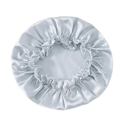 Soft Breathable 100% Mulberry Silk Sleep Night Cap Good for Your Hair Care -Grey