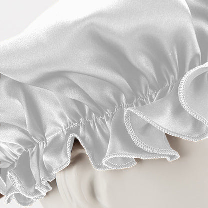 Soft Breathable 100% Mulberry Silk Sleep Night Cap Good for Your Hair Care -Grey