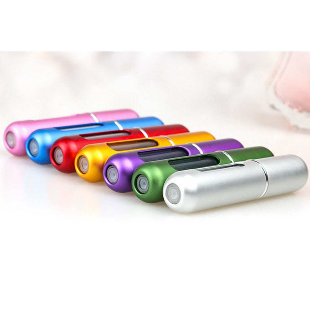 2Pcs Refillable Perfume Atomisers Travel Portable Mini Refillable Bottle Scent Pump Spray