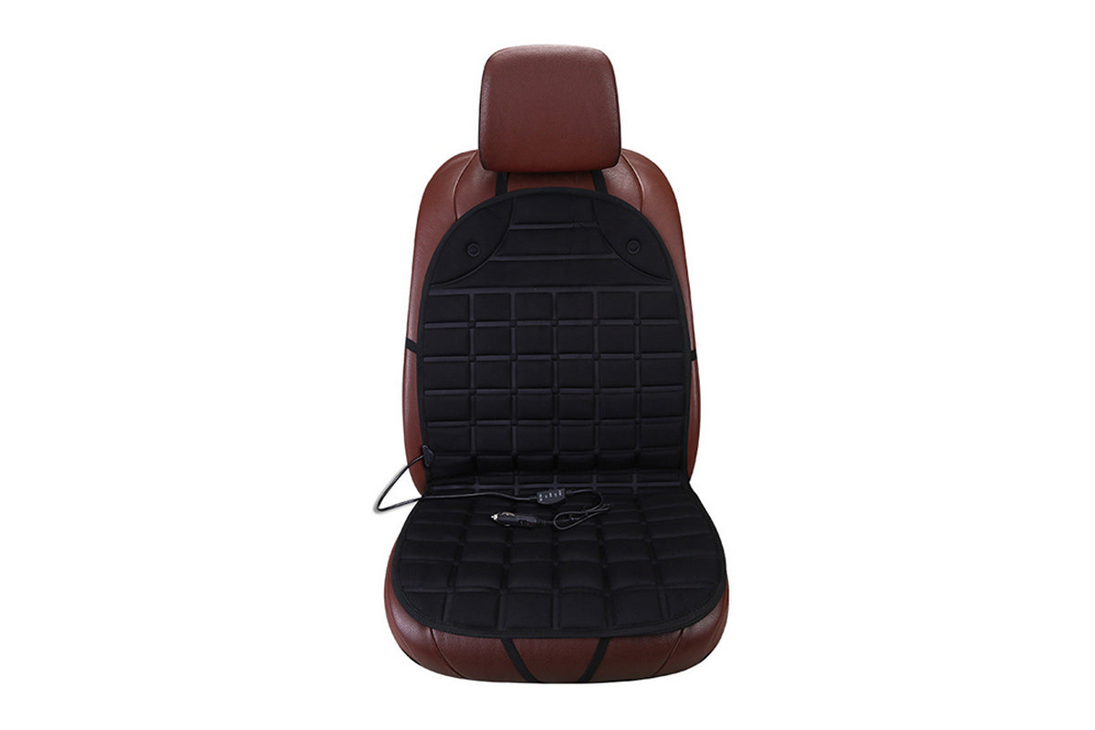 Car Seat Cushion Comfortable Seat Heating Cover Universal Winter Seat Warmer-Black